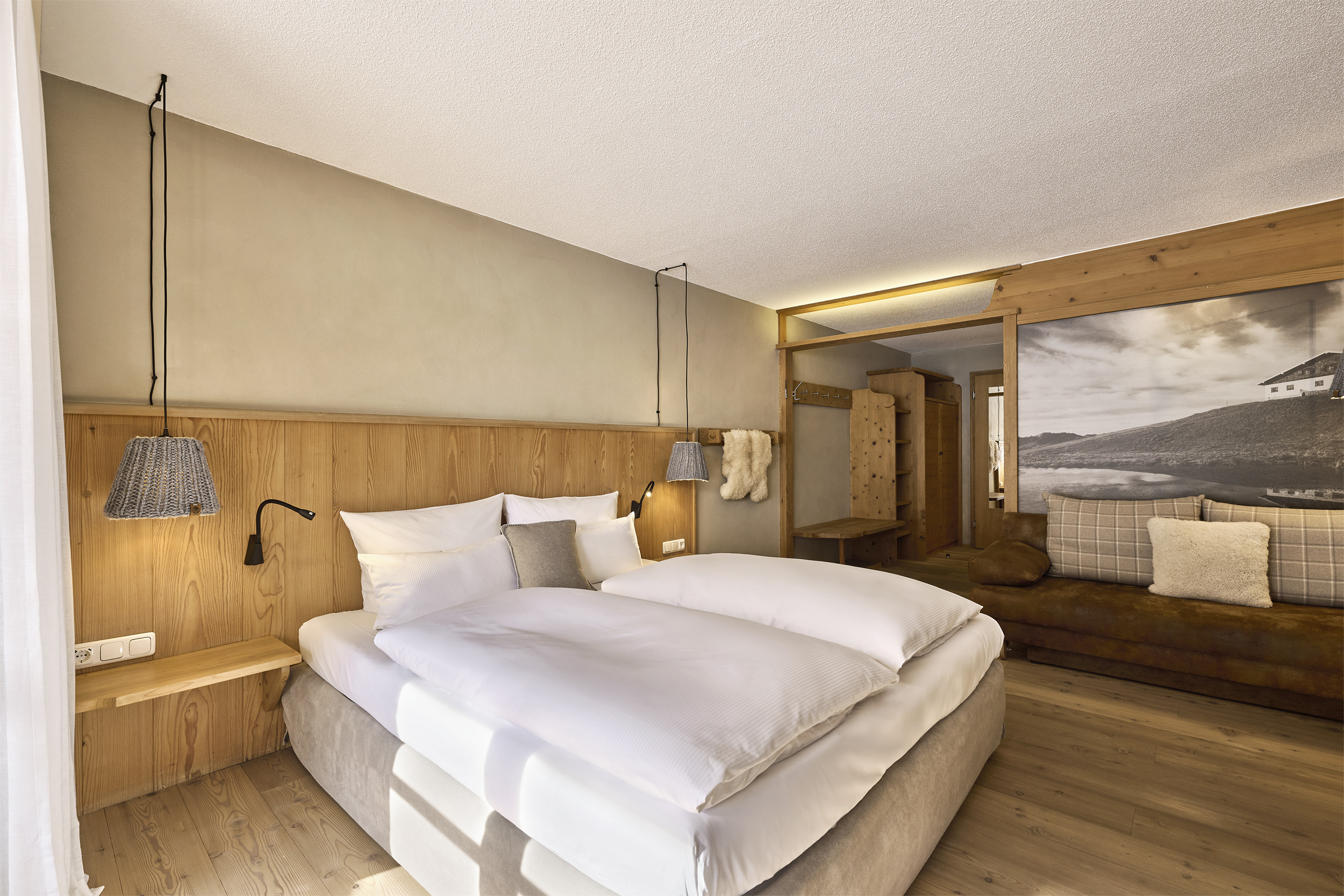 Skihotel: Doppelzimmer Hochalp - HUBERTUS MOUNTAIN REFUGIO ALLGÄU