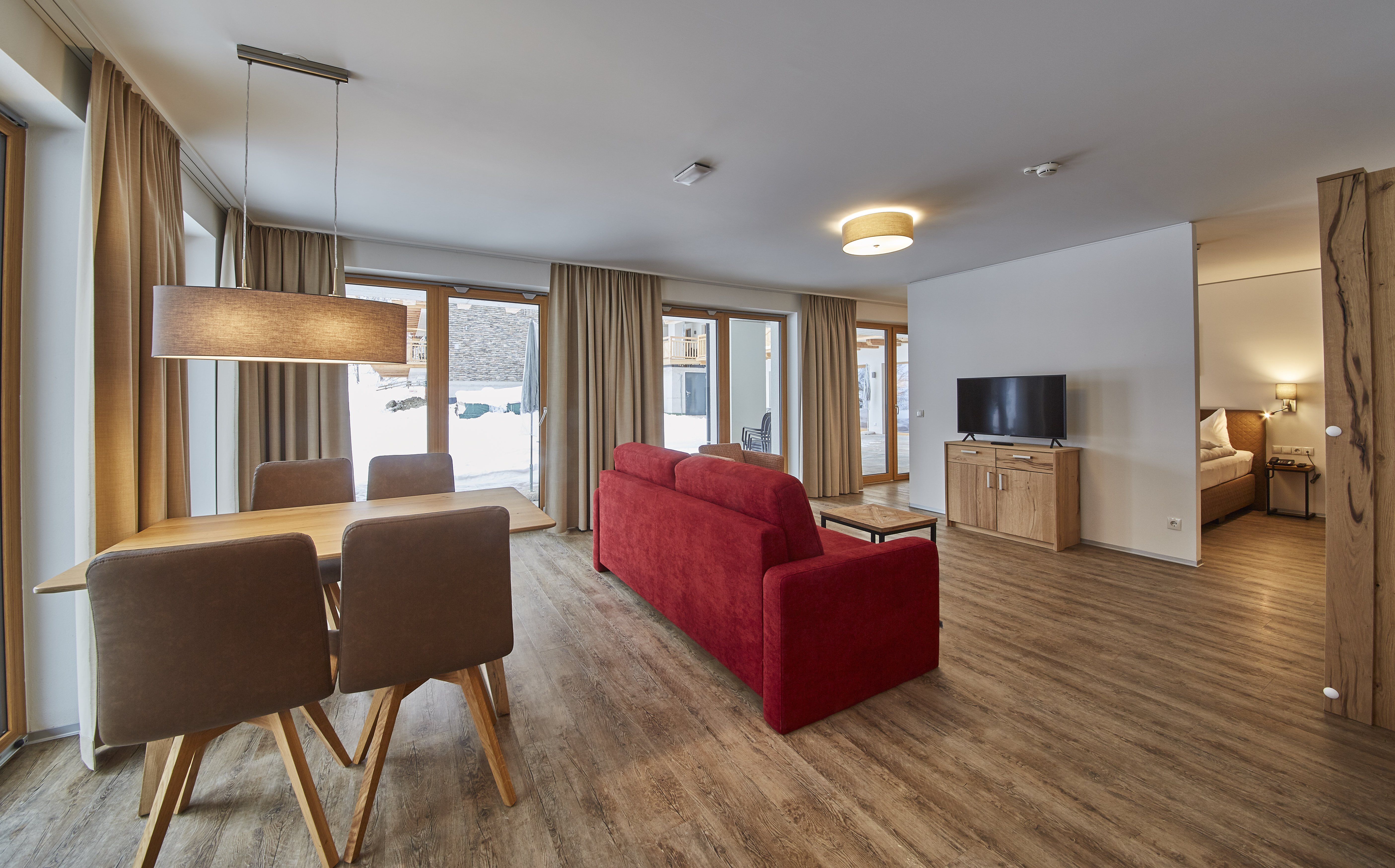AlpenParks Hotel & Apartment Sonnleiten Saalbach Zimmerkategorien Apartment Studio Alpine SPA Plus ca. 46m² für 2-4 Personen