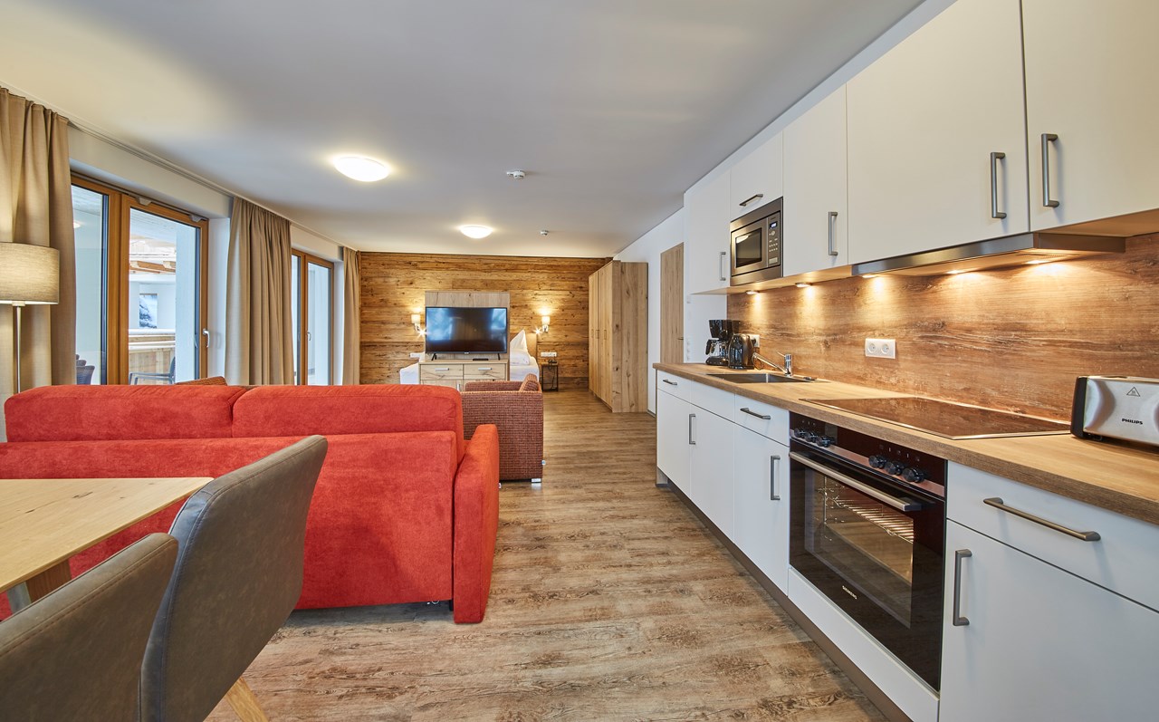 AlpenParks Hotel & Apartment Sonnleiten Saalbach Zimmerkategorien Apartment Classic SPA ca. 70m² für 4-6 Personen