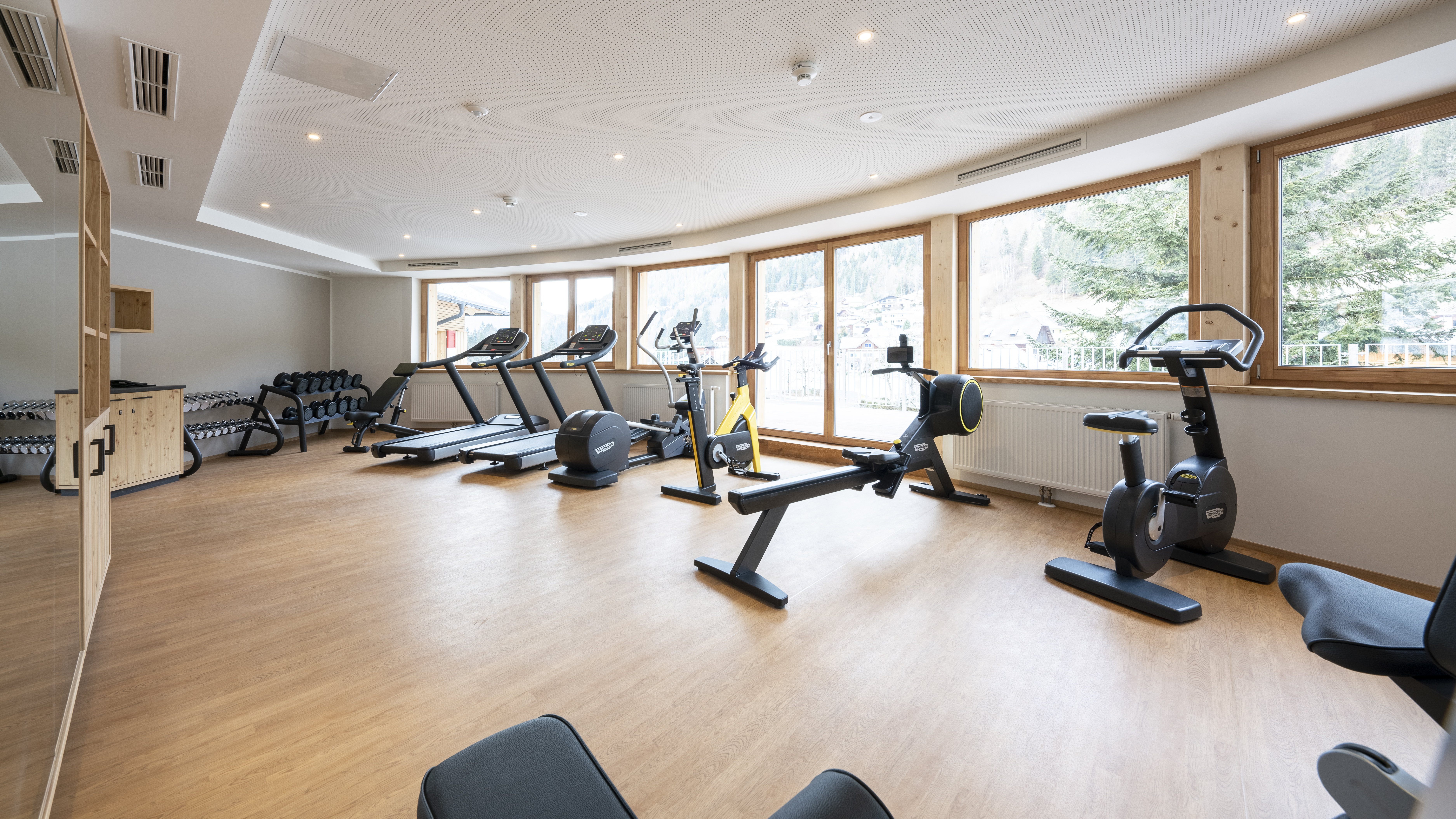 Skihotel: Panorama Fitnessraum - Hotel GUT Trattlerhof & Chalets****S