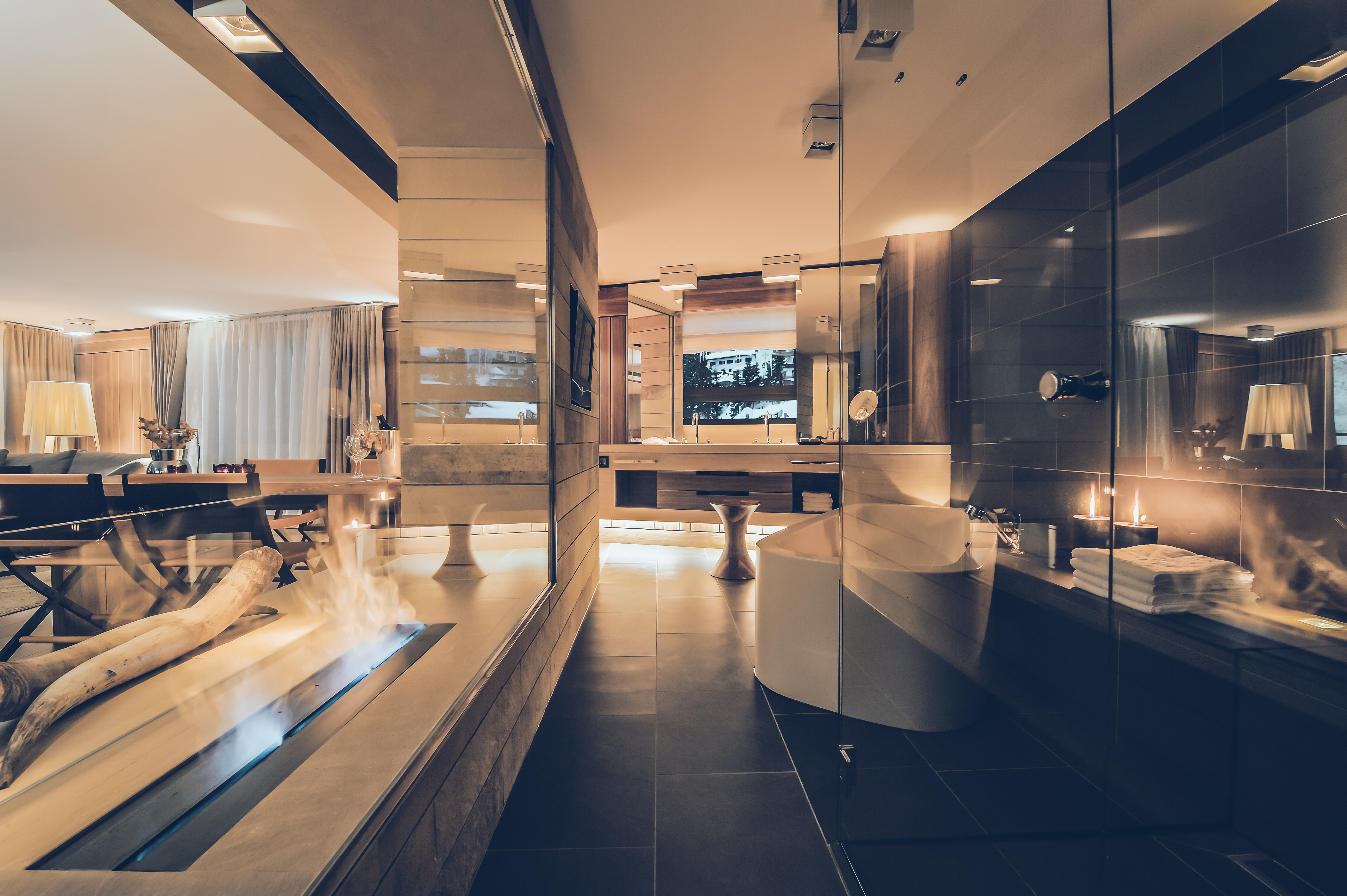 Hotels an der Piste - PLZ 6531 (Österreich) - Elizabeth Suite Penthouse - Badezimmer - Elizabeth Arthotel - Adults Only