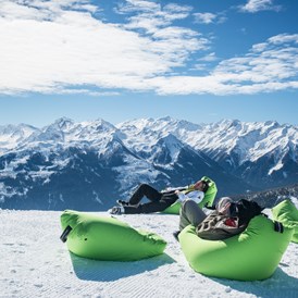 Skihotel: einfach nur genießen und den Ausblick genießen - Panorama Alm