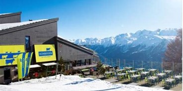 Hotels an der Piste - PLZ 3914 (Schweiz) - Ansicht Alpenlodge mit Terrase - Alpenlodge Kühboden Fiescheralp