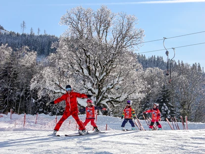 Hotels an der Piste - Skikurs direkt beim Hotel: für Kinder - SkiLL - Gruppenunterricht für Kinder und Erwaschene vis à vis vom Hotel - Familien- & Gartenhotel Theresia****S